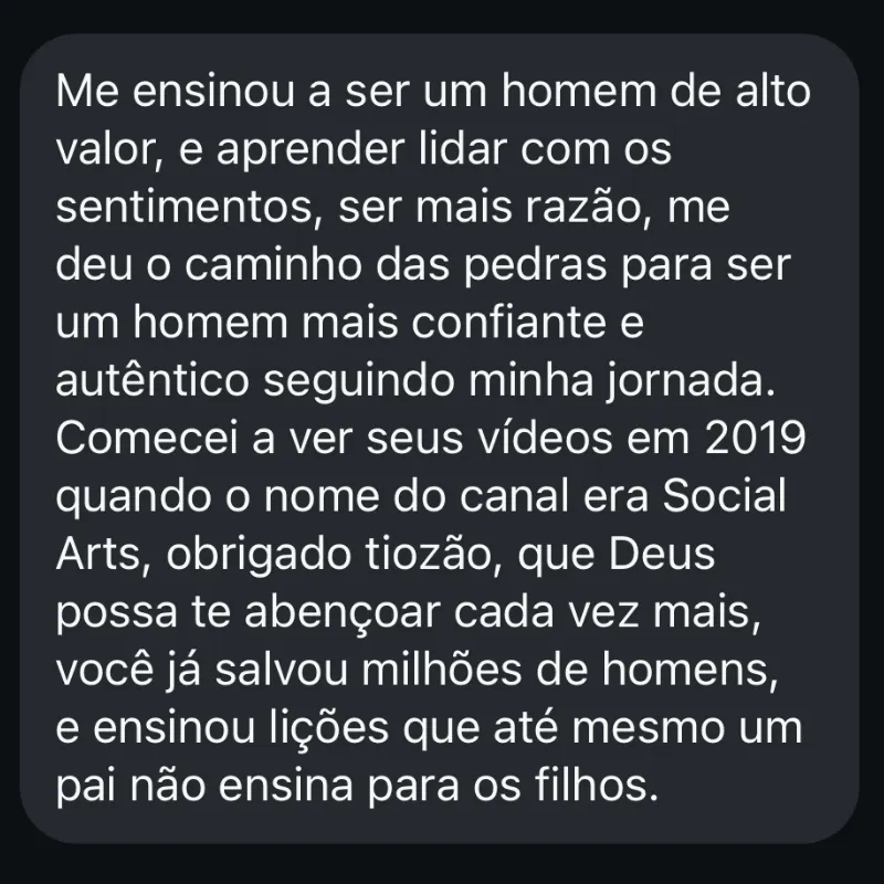 Depoimento real de aluno 5 do Método SAGAZ